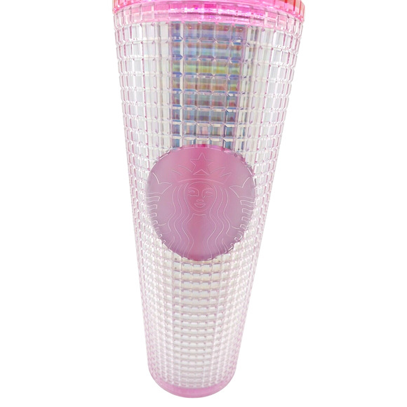 Starbucks Pink Gridded 24oz Tumbler - Picture 3 of 4